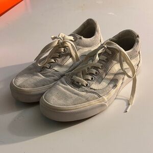 Vans size 7 grey speckled skate shoes